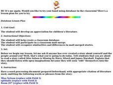 Database Lesson Plan 的图像结果