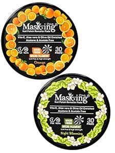 Buy Masking nail polish remover pads, round pads, nail paint remover ...