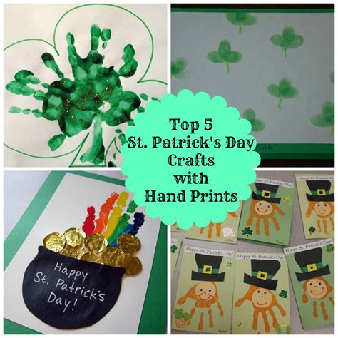 5 Easy Hand Print St. Patrick's Day Crafts for Kids - Classy Mommy