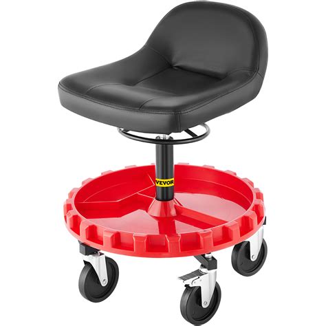 VEVOR Rolling Garage Stool 300/400LBS Adjustable Swivel Work Shop Seat w/Casters | eBay