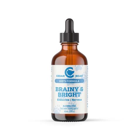 Cedar Bear Kid's Formula Brainy & Bright Endocrine Nervous Herbal ...