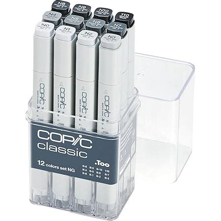 Copic Markers 12-Piece Neutral Gray Set : Amazon.in: Home & Kitchen