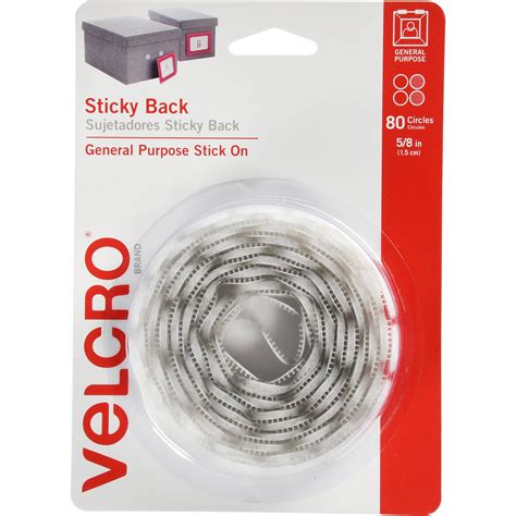 Buy VELCRO Brand Dots with Adhesive White | Sticky Back Round Hook and ...