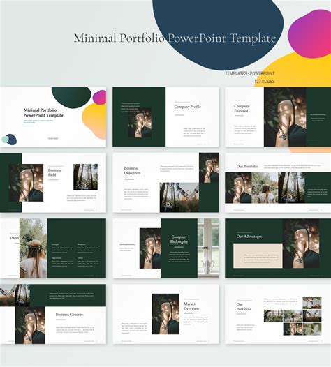 Шаблон портфолио powerpoint