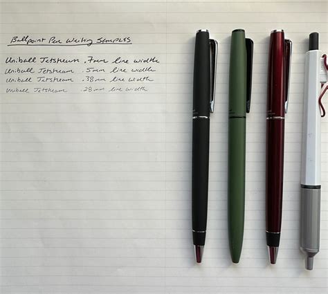 How Fine is "Too Fine"? Comparing Tip Sizes Across Different Pen and ...
