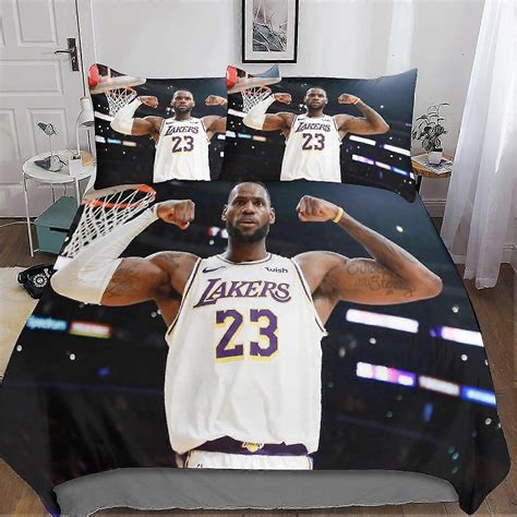 o2888 Bed Sheets 3D Printed LeBron James Bed Set with Basketball ...