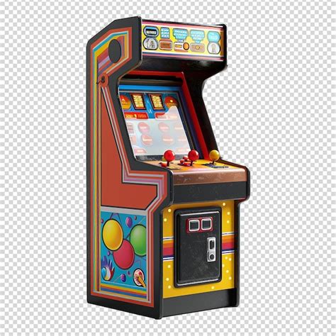 Premium PSD | Arcade machine isolated on transparent background