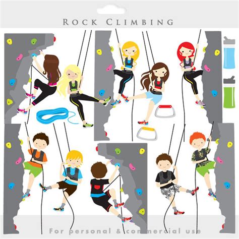 Rock Climbing Clipart - Rock Climbing Clip Art, Sport, Health, Fitness ...