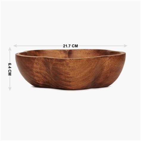 Buy Cinerea Wooden Flower Shaped Bowl from Home Centre at just INR 845.0