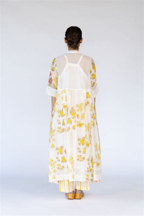 Buy - Berthe yellow garden dress | Elan Store