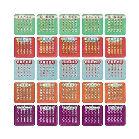 Buy 25 Pack of EZ Clear Shutter Bingo Cards at Ubuy India