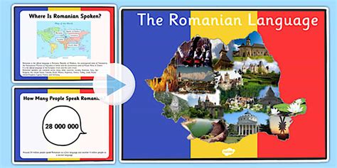 👉 Despre limba română - PowerPoint în limba engleză