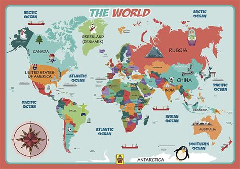 World Map For Kids - Hayley Drumwright