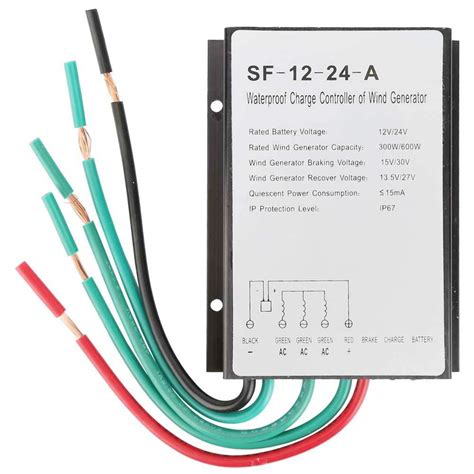SF-12-24-A Wind Turbine Controller, 12V/24V 300W/600W Waterproof Wind ...