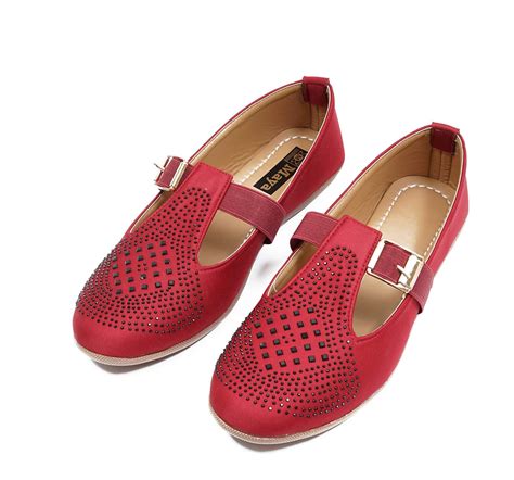 Buy Honey Step Women's Red Synthetic Leather Sandal Shoes - 5 UK at ...