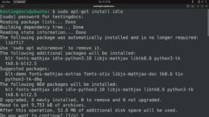 Install Python Idle 的图像结果