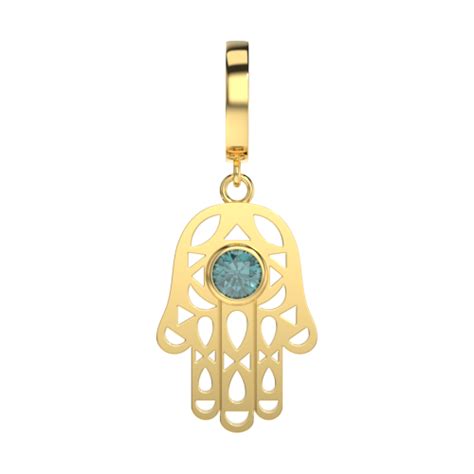 Stay Safe - The Hand Of Fatima Charm-silver - Charms - 925 sterling ...