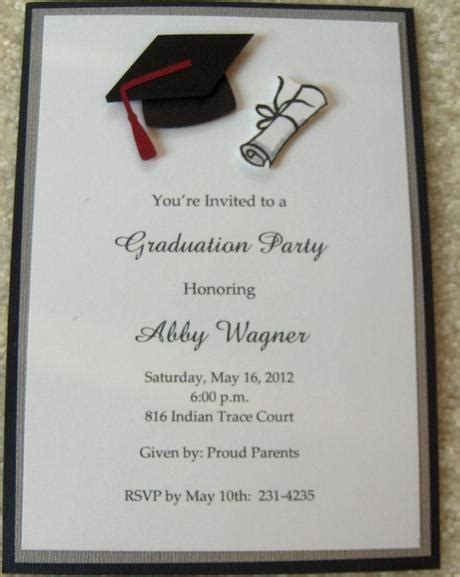 Image result for Examples of Graduation Invitation Cards