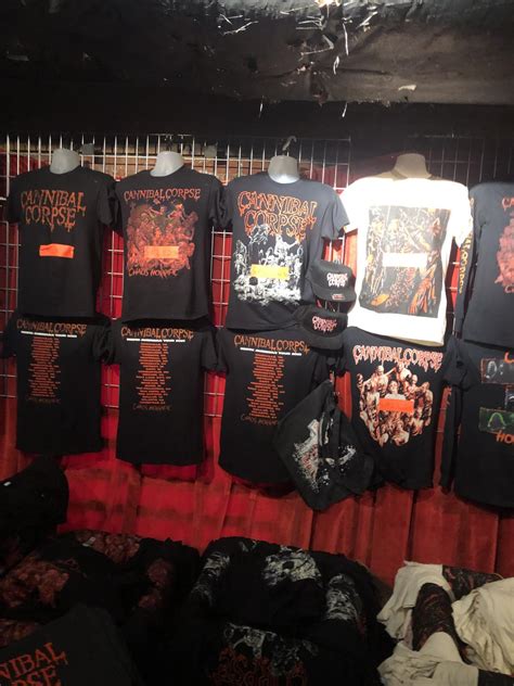 Cannibal corpse merch table : r/Cannibalcorpse