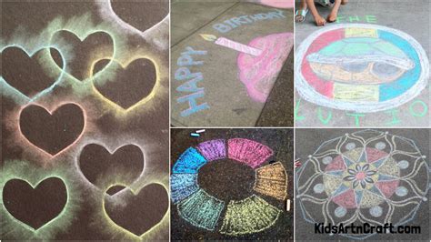 Easy Sidewalk Chalk Ideas For Your Kids - Kids Art & Craft