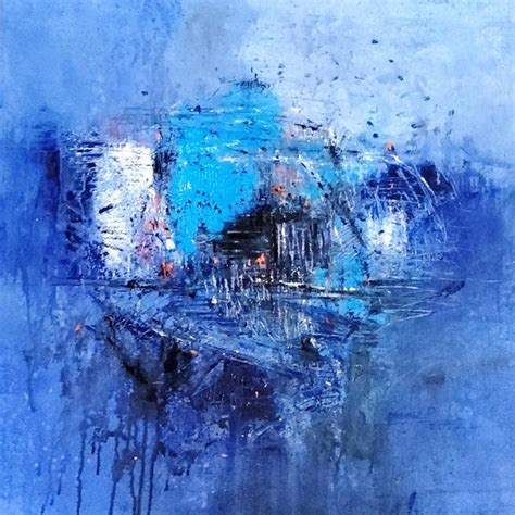 Blue Abstract Paintings | Buy Blue Abstract Art & Wall Art Online ...