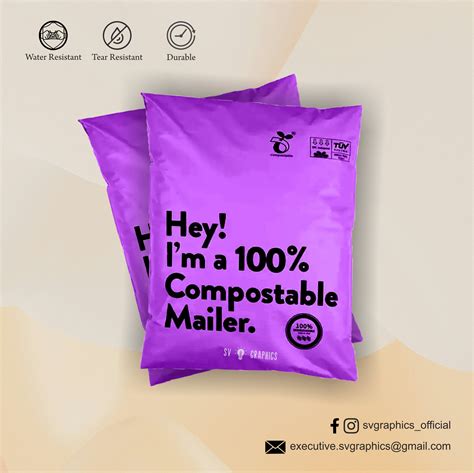Customised Purple Courier Poly Bags with POD | PolyMailer Bags – SV ...