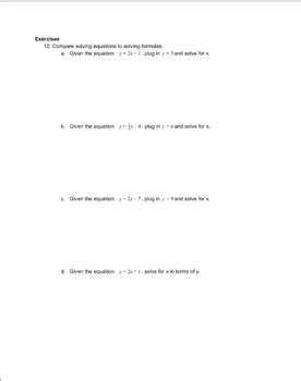 Image result for Manipulating Formulas Worksheet