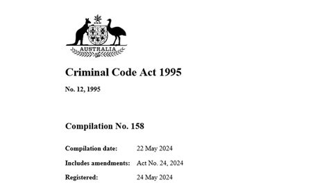 Image result for Australian Criminal Code