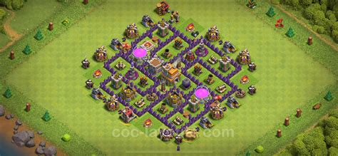 Trophy (Defense) Base TH7 with Link - Clash of Clans - Town Hall Level ...