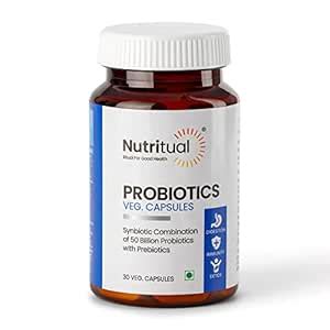 Nutritual Probiotics Supplement 50 billion CFU with Prebiotics for ...