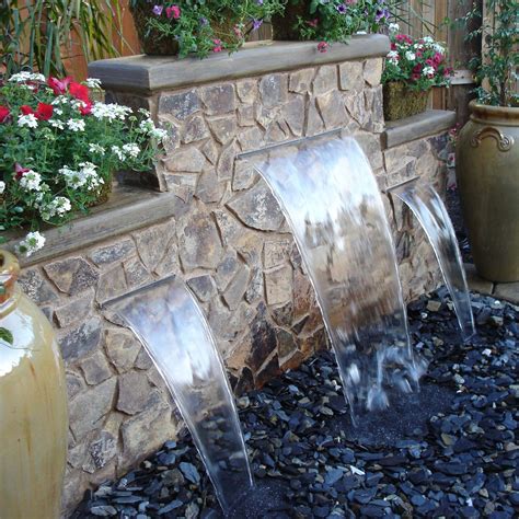 love this water feature | Backyard water fountains, Waterfalls backyard ...