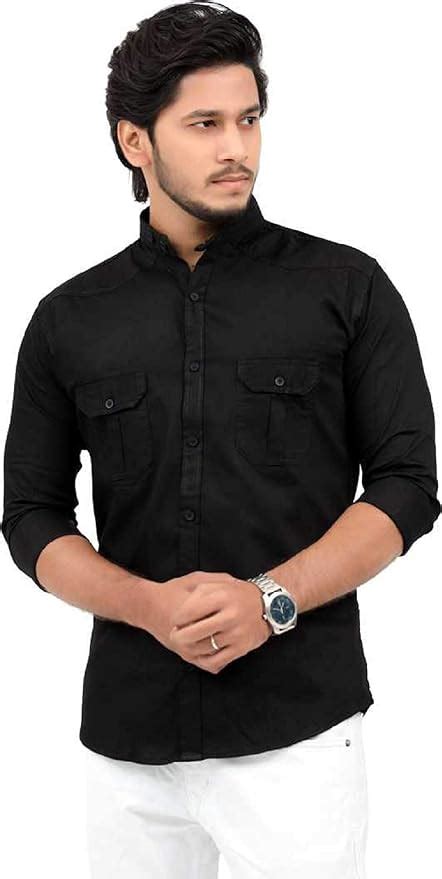 Buy Club India Men's Regular Duble Pocket Casual Shirt at Amazon.in