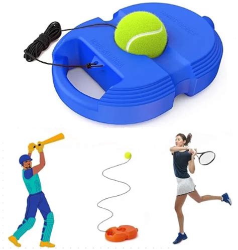 Buy TEKCOOL Tennis Trainer (Pack of 1) Rebound with String Tennis Set ...