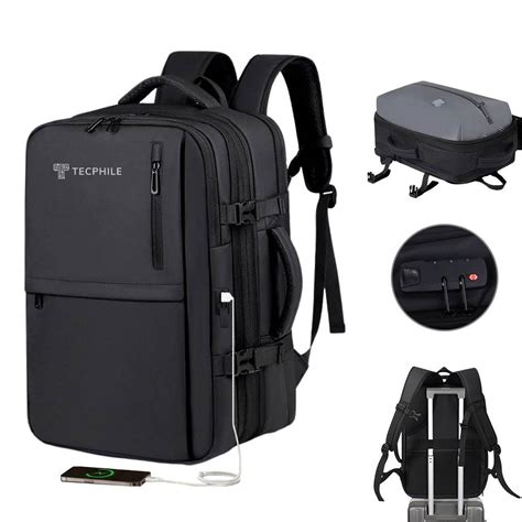 TECPHILE VacuPack Travel Vacuum Backpack 30-42L Expandable Laptop Bag ...