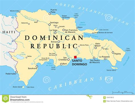 多米尼加共和国政治地图 向量例证. 插画 包括有 抗病毒, 目的地, 多米尼加共和国, 例证, 政治, 气候 - 104310612