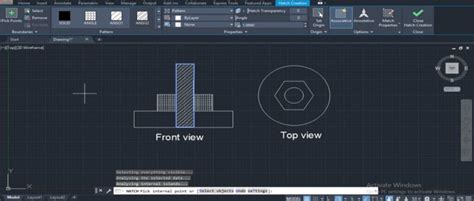 Image result for Hatch with Rectangular Array Function in AutoCAD
