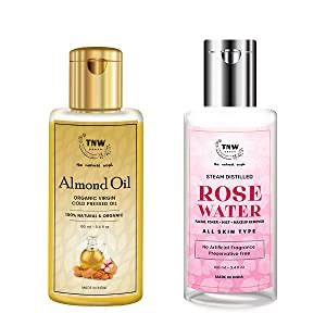 Buy TNW-THE NATURAL WASH Steam Distilled Rose Water (100ml) and Virgin ...