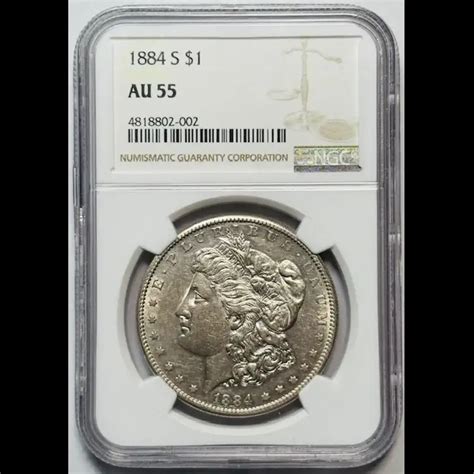 1884-S Morgan Silver Dollar NGC AU-55 - Bob Paul Rare Coins