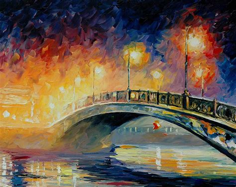 Art Street Rain in The Dark Art Print,Landscape Canvas Painting — ART ...