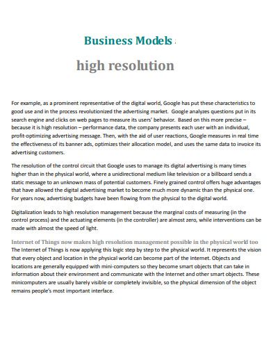 30+ Business Model Examples to Download