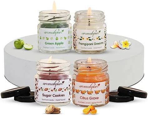 Aromahpure Scented Candles (35 Hours) (100% Natural Wax)- Handcrafted ...