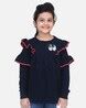 Buy Navy Blue Sweatshirts & Hoodie for Girls by Lilpicks Online | Ajio.com