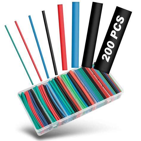 Eventronic 200pcs Heat Shrink Tubing Kit, Heat Shrink Tubes Wire Wrap ...