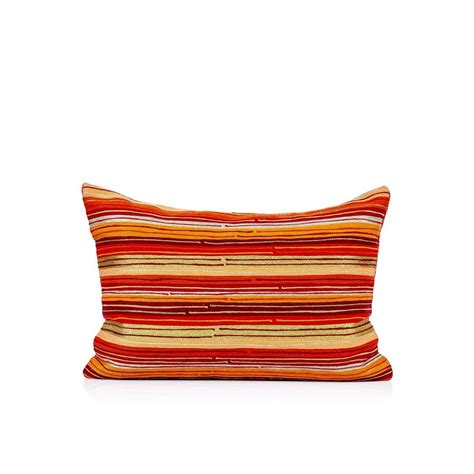 Buy Home4U Anando 14 in X 20 in Orange Cushion Cover Online at Low ...