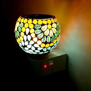 ABHI Enterprises (08) Ceramic Aroma Diffuser | Kapoor Dani Night Lamp ...