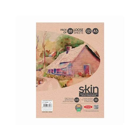 Anupam Skin Beige Toned Watercolour Loose Sheets