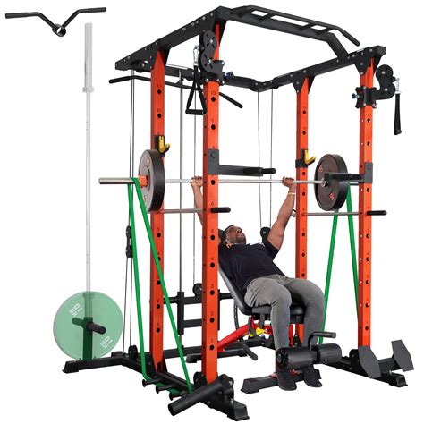Buy ER KANG Power Cage, 1400LBS Cable Crossover Machine, Weight Cage ...