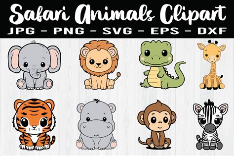 Baby Zoo Animal Clipart