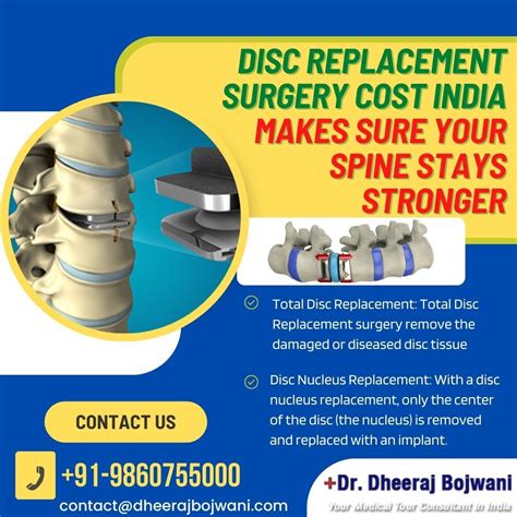 Disc Replacement Surgery Cost India Makes Sure Your Spine Stays Stronger - ankush bajaj | Tealfeed