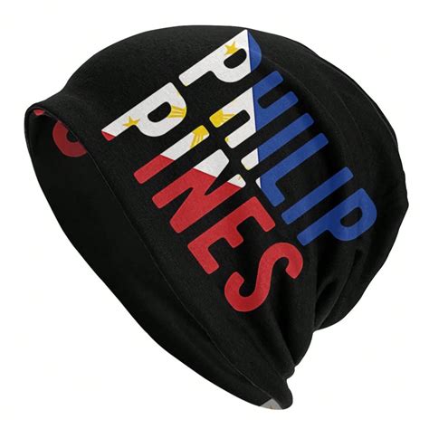 Flag Of The Philippines Beanie Street Thin Hat Men's Cap Toque Sports ...